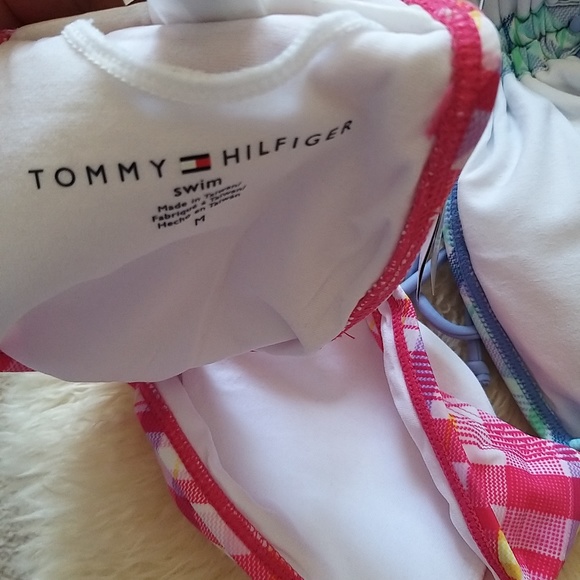 NEW SWIM TOP WITH REMOVABLE SOFT CUPS Tommy Hilfiger - M - Picture 4 of 8